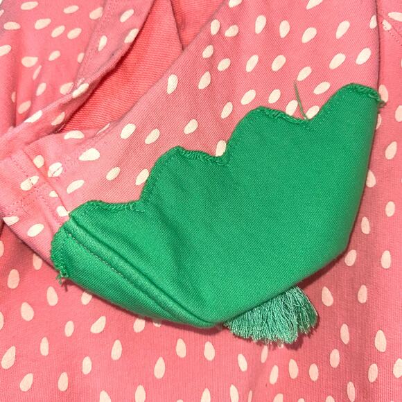 JCrew Crewcuts Everyday Girls Strawberry Full Zip Hoodie Size 4-5 - Picture 8 of 11